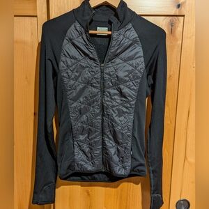 Athleta Flurry Force Primaloft Puffer Front Zippered Jacket Black Sz Large